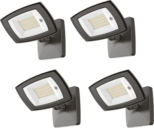 Vista 12 de Luz de inundación LED para exteriores con fotocélula del anochecer al amanecer, luz de seguridad al aire libre de 120 W, para jardines, patios