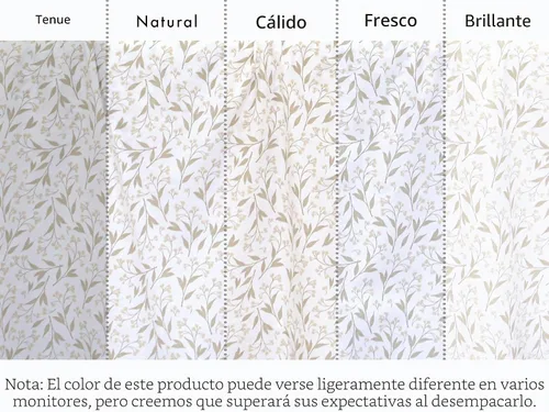 Vista 5 de RUVANTI 4 piezas de sábanas de algodón - 100% algodón natural suave, ligero y transpirable, sábanas de percal crujiente, juego de sábanas Botanica