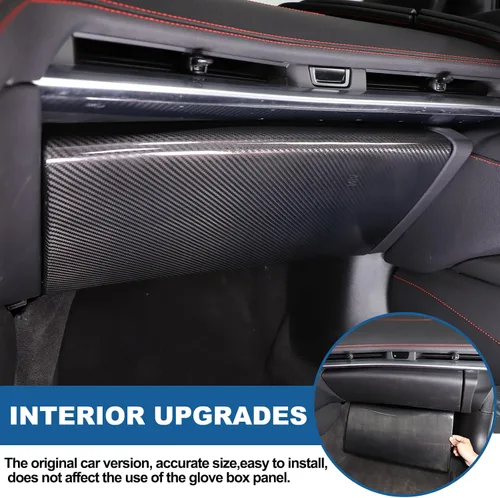 Vista 4 de Sekhyna Cubierta lateral de control central de automóvil compatible con Chevrolet Corvette C8 2020-2024 100% fibra de carbono, 1 unidad