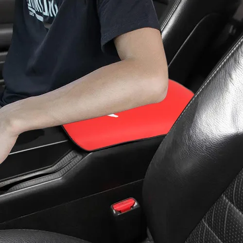 Vista 8 de Funda de Respaldo de Brazo para Consola Central Almohadilla Completa de Protección para Consola de Cuero Accesorios Interiores Compatible con Negro