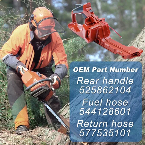 Vista 5 de 2 unids/lote 1.772 in x 0.059 in Kit de anillos de pistón para Husqvarna 51 254 350 353 OLEO-MAC 753 piezas de motosierra.