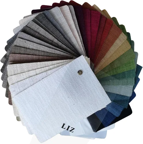 Vista 7 de cololeaf Cortinas hechas a medida, mezclas de lino, cortinas opacas plisadas con ganchos para sala de estar, dormitorio, hotel, granja, 1 panel