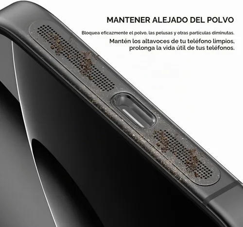 Vista 2 de Cubierta antipolvo para altavoz de iPhone, 8 unidades, para iPhone 18 Pro Max, iPhone 18 17 16 Pro/17 16 Pro Max auricular malla anti polvo adhesivo