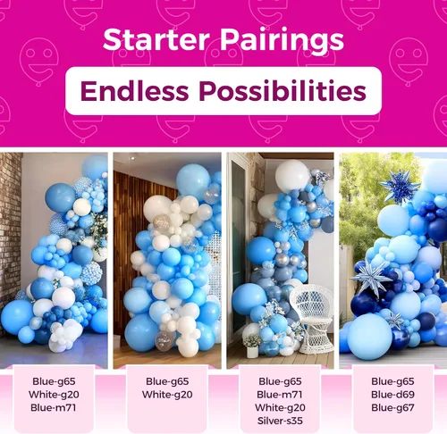 Vista 188 de Bezente Globos Naranjas de Látex para Fiestas - Paquete de 150 Globos de Helio Naranjas Mate Pequeños de 5 Pulgadas para Decoraciones de Fiestas