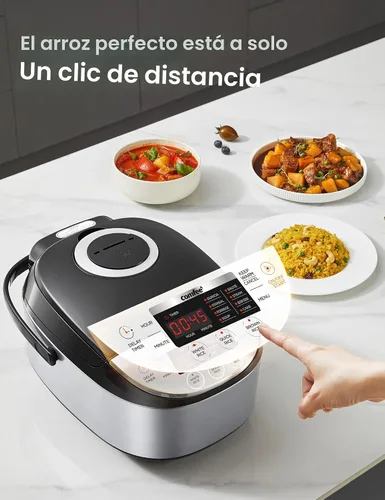 Vista 4 de Arrocera COMFEE' de 12 Tazas Cocinadas/6 Tazas Sin Cocinar, Arrocera Portátil Antiadherente, Arrocera Japonesa con Tecnología Lógica Difusa