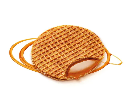 Vista 4 de DAELMANS Caramel Stroopwafels - Auténticos gofres holandeses tostados suaves, canela, vainilla bourbon, lácteos Kosher certificados, 8.11 onzas