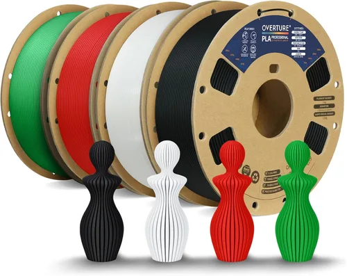 Vista 56 de Overture PLA Plus (PLA+) Filamento de 1/16 pulgadas, dureza mejorada con rollo PLA, con superficie de construcción 3D de 7.87 × 7.87 pulgadas, PLA