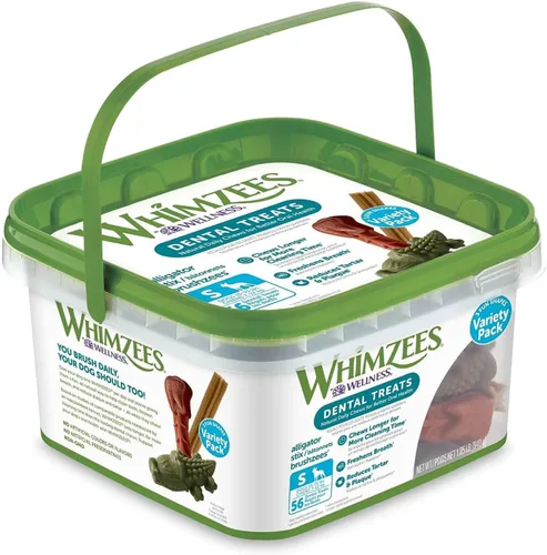 Vista 12 de Wellness WHIMZEES Value Pack - Golosinas dentales naturales para perros, masticables, refresca el aliento, tamaño extragrande, caja de 64 onzas, 15