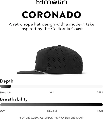 Vista 4 de melin Coronado Brick Hydro, gorra de béisbol resistente al agua para hombres y mujeres
