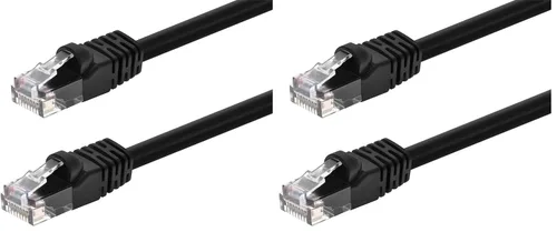 Vista 36 de Monoprice - Cable de red Ethernet Cat6 0.5 pies 24AWG 550MHz UTP de cobre desnudo, negro