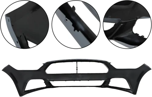 Vista 3 de Cubierta del parachoques delantero imprimado reemplazo para Mustang excepto Shelby modelo 2015 2016 2017