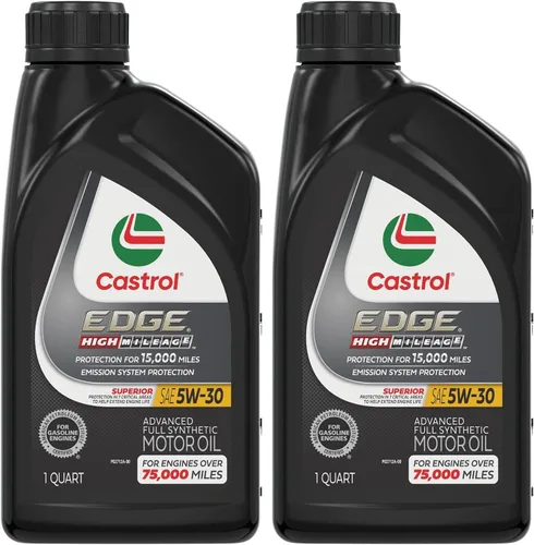 Vista 14 de Castrol EDGE High Mileage 5W-30 Advanced - Aceite de motor sintético completo, 1 cuarto de galón