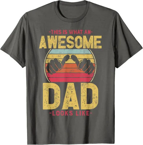 Vista 36 de This is what a awesome dad looks like T-Shirt, Negro