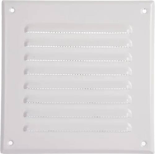 Vista 9 de Vent Systems - Cubierta de rejilla de ventilación de aire de alero rectangular de metal negro de 3 x 10 pulgadas (interior), deflector