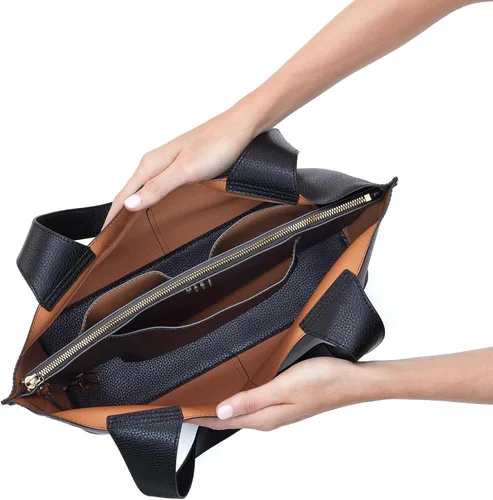Vista 3 de HOBO Mujeres Vida Tote Negro Talla única, Negro