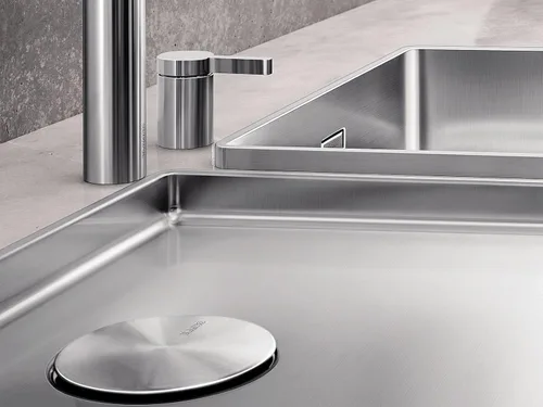 Vista 4 de BLANCO, Tapa de drenaje decorativa de acero inoxidable 517666 Cap Flow