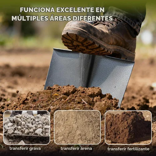 Vista 2 de Pala de acero resistente – Pala de excavación de 48 pulgadas para jardín, campamento, zanjas y más con mango de agarre en D, construcción de acero
