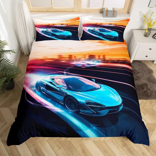 Vista 37 de Erosebridal - Juego de ropa de cama gamer para niños, tamaño matrimonial, decoración de habitación de juegos, funda de edredón hexagonal de panal