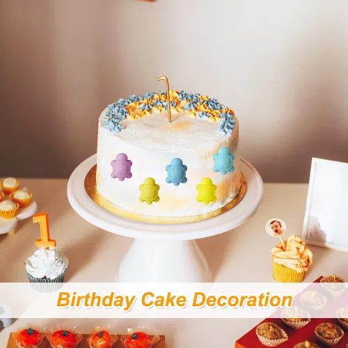 Vista 4 de Paquete de 2 moldes de chocolate con 36 cavidades de silicona de tortuga para pasteles, gomitas, gelatina, cubitos de hielo, herramientas