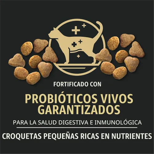 Vista 2 de Purina Pro Plan Senior Comida seca para gatos 7+ Esenciales completos fórmula de pollo y arroz - Bolsa de 3.5 lb