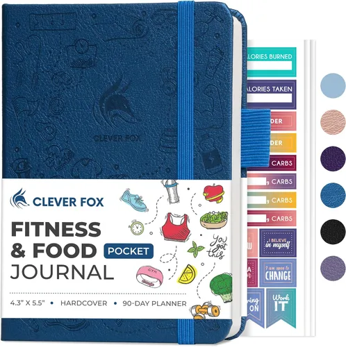 Vista 25 de Clever Fox Diario de fitness & Food – Planificador de nutrición y entrenamiento para mujeres y hombres – Libro de registro de ejercicio de dieta