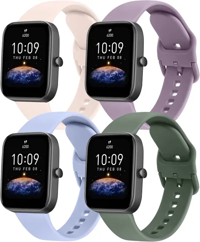 Vista 11 de Meliya Correas compatibles con Amazfit GTS/GTS 2/GTS 3/GTS 2e/GTS 2 mini/GTS 4 mini/GTS 4/GTR mini, correas de repuesto de silicona de 0.787