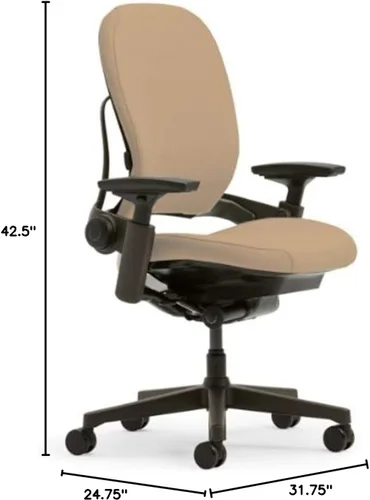 Vista 3 de Steelcase Silla Leap Plus con capacidad de 500 libras, tela de cebada