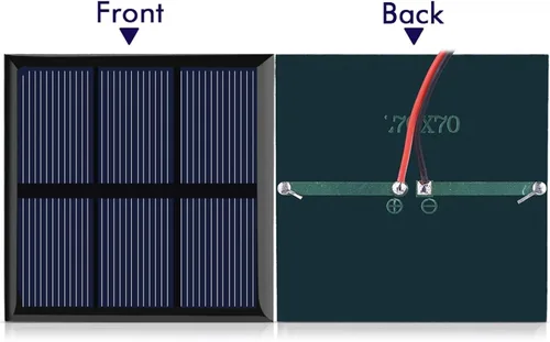 Vista 4 de Mini panel solar, panel solar portátil, 0.7 W 1.5 V polisilicio mini panel solar DIY módulo de alimentación cargador para batería de 1.2 V con cable