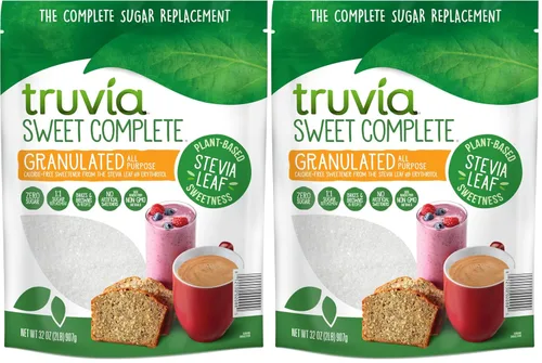 Vista 8 de Truvia Sweet Complete Edulcorante marrón, bolsa de 14 onzas