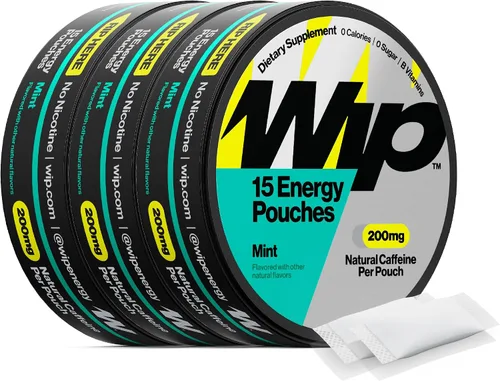 Vista 14 de Wip Bolsas energéticas, mezcla sin azúcar con 200 mg de cafeína natural, vitaminas B, minerales y L teanina para apoyo energético, preentrenamiento