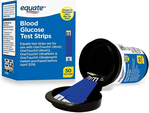 Vista 3 de Tiras de prueba de glucosa en sangre, 50 unidades Ideal para kit de monitor de glucosa, pruebas de diabetes Compatible con medidores OneTouch