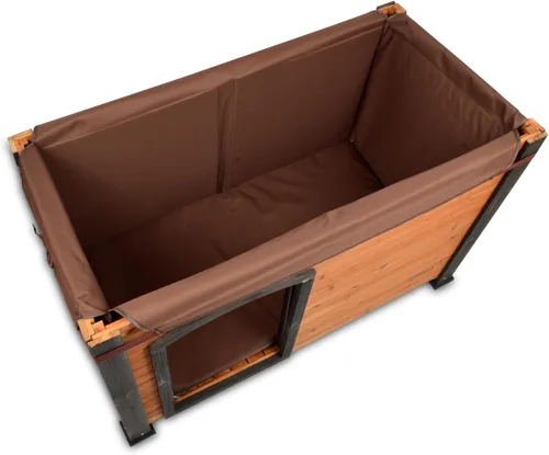 Vista 10 de PRECISION PET productos juego de aislamiento para casa de perro estilo cabina - Lavable a máquina - Grande