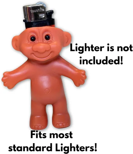 Vista 2 de Cubierta para encendedor Troll para encendedores estándar, estuche para encendedor Troll de los años 90
