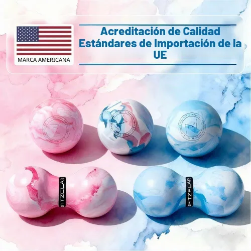 Vista 7 de FITZELAR Bolas de lacrosse de masaje para liberación miofascial, certificación de calidad, masaje de tejido profundo para espalda y hombro, terapia