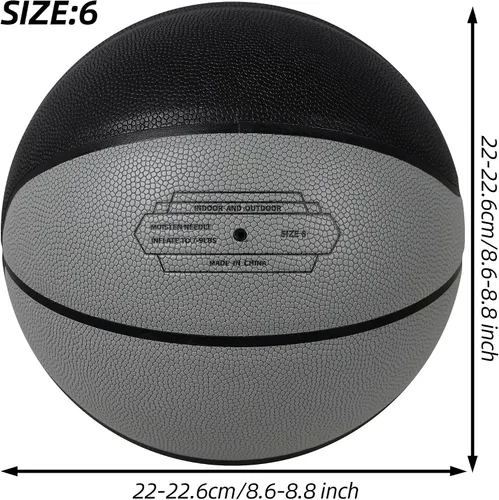 Vista 7 de Basketball Weighted 1kg Auxiliary Heavy 2.2lbs Size 6 for Indoor and Outdoor Training, Training Heavy Basketball for Improving Dribbling, Passing