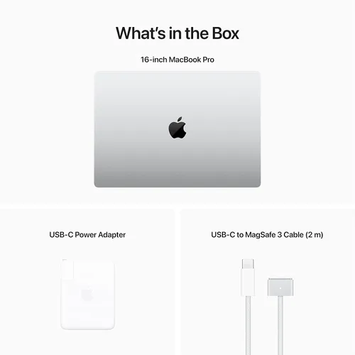 Vista 6 de Apple MacBook Pro 2023 con chip Apple M2 Max (16 pulgadas, 32 GB de RAM, almacenamiento SSD de 1 TB) (QWERTY en inglés), plateado (renovado)