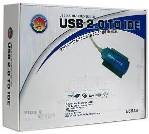 Vista 2 de Adaptador de cable USB 2.0 a IDE (para IDE de 2,5 pulgadas y 3,5 pulgadas)