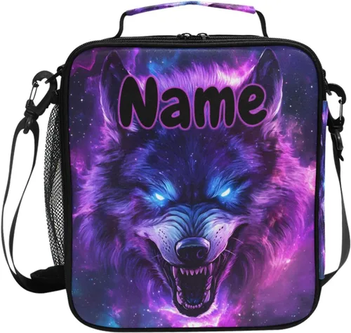 Vista 11 de Lonchera con patrón de cuadros blancos y negros, bolsa de almuerzo aislada, bolsa de preparación para niños, correa de hombro congelable a001