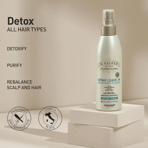 Vista 3 de Il Salone Milano Detox - Acondicionador sin enjuague para todo tipo de cabello, removedor de acumulación de cuero cabelludo, desenredante hidratante