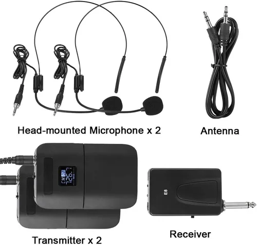 Vista 7 de Micrófono inalámbrico UHF con pantalla LED
