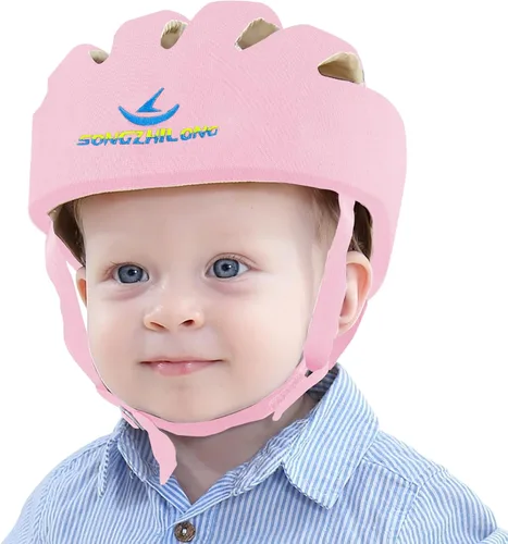 Vista 12 de IULONEE Protector de Cabeza de Bebé Casco de Protección para Bebés Casco de Paseo para Niños Pequeños Gorra Protectora Ajustable para Bebé Casco