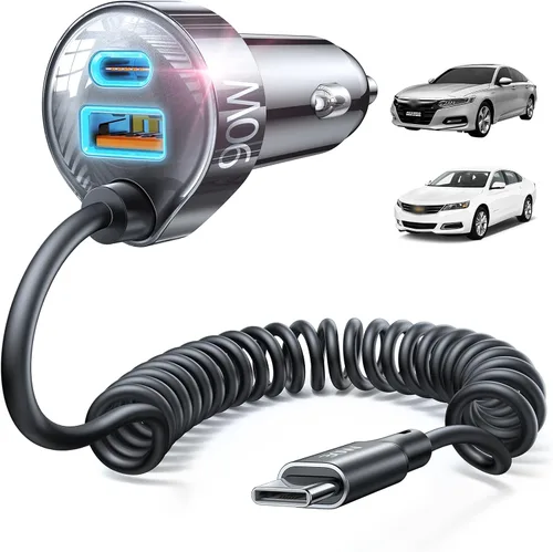 Vista 7 de LISEN Cargador de coche USB C de 90 W para iPhone 17 16 15 Pro Max, carga rápida, súper rápida para iPhone 17 y 16, adaptador USB C para iPhone 17e