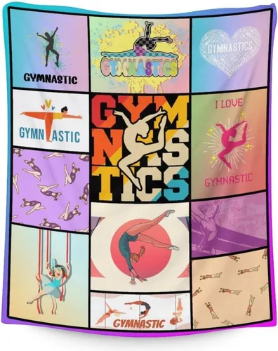Vista 7 de Manta de gimnasia, suave, mullida y cálida, manta pequeña de 30 x 40 pulgadas para sofá, oficina, manta deportiva, regalos para niñas