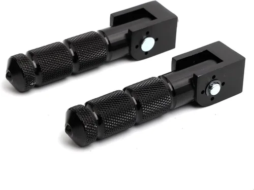 Vista 6 de Minho Negro CNC Reposapiés Plegables para Motocicleta y Bicicleta, Clavijas M8, Apoyapiés Trasero para Mini Bicicleta, Partes para Honda Grom
