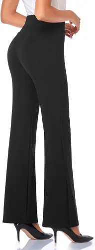 Vista 4 de Tapata Women Dress Pants 28"30"32"34" High Waist Stretchy Bootcut Pants Tall, Petite, Regular for Office Business Casual