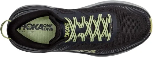 Vista 4 de HOKA ONE ONE Bondi 7 - Tenis de correr para hombre, NegroBlanco