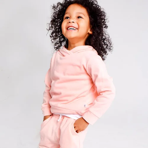 Vista 2 de HonestBaby Multipack Pullover Hoodie Sweatshirt Jogger Sweatpant Sets Organic Cotton Baby, Toddler, Boys, Girls, Unisex, Pink, Newborn