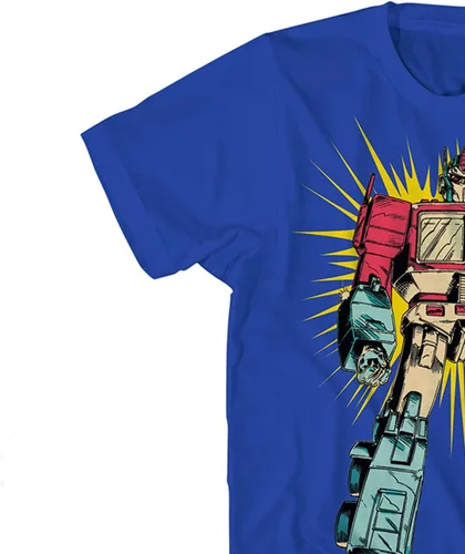 Vista 6 de Transformers Hasbro - Camisa para hombre, Optimus, Megatron, Bumblebee, camiseta clásica con estampado cruzado