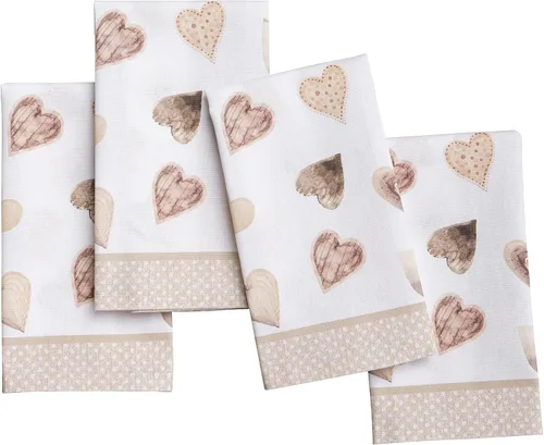 Vista 84 de Maison d' Hermine Juego de 4 servilletas de tela 100% algodón, suaves y duraderas, servilletas cuadradas reutilizables para uso diario, lavables