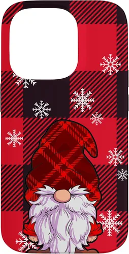 Vista 17 de Christmas Phone Case Red Buffalo Plaid Gnomes Snowflake Case for iPhone 17